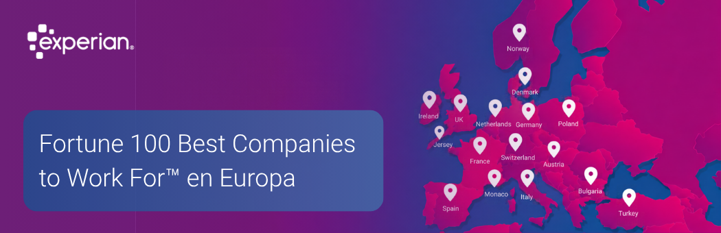Equipo de Experian reconocido entre las mejores empresas para trabajar en Europa en 2026.